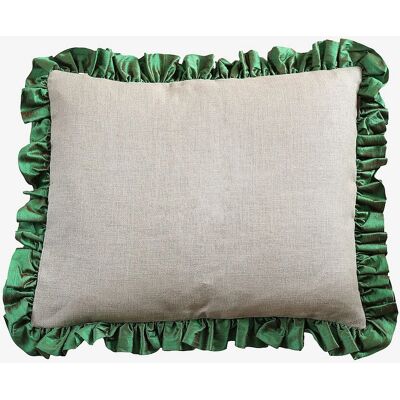 Mimou - Ruffle Pude - Grøn - 50x60 - Unisex Mimou - Ruffle Pude - Grøn - 50x60 - Unisex