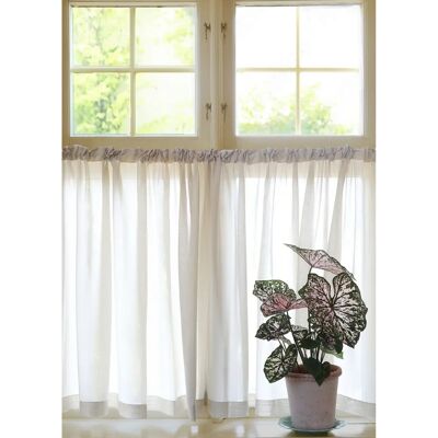 Mimou Grace Beige Kaffegardin - Cafe Curtain Mimou Grace Beige Kaffegardin - Cafe Curtain