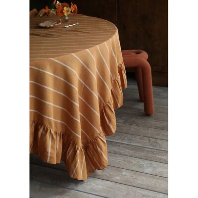 Mimou - Bronse duk med rysjerand - Bordduk Mimou - Bronse duk med rysjerand - Bordduk