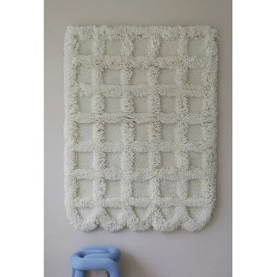 Mimou - Modell Object Check - Vit 100x140 Matta Mimou - Modell Object Check - Vit 100x140 Matta
