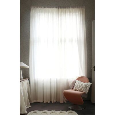Mimou Beige Hotellgardin - 289cm Bred, Dobbel Hem Mimou Beige Hotellgardin - 289cm Bred, Dobbel Hem