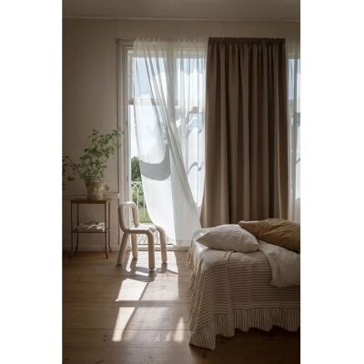 Mimou - Dobbelt Bredde Mørklæggende Hotelgardin - Brun Mimou - Dobbelt Bredde Mørklæggende Hotelgardin - Brun