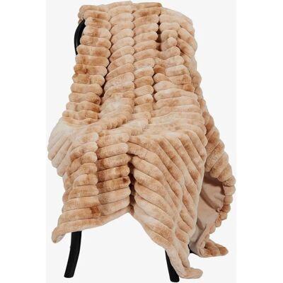 Skinnwille Beige Stripet Torkkupledd - Seng & Sofa Tilbehør Skinnwille Beige Stripet Torkkupledd - Seng & Sofa Tilbehør