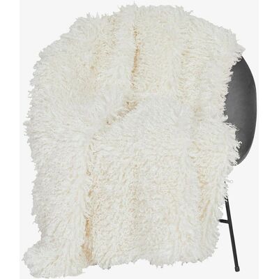 Skinnwille Wooly Hvit Plaid - Tæpper & Plaid Skinnwille Wooly Hvit Plaid - Tæpper & Plaid