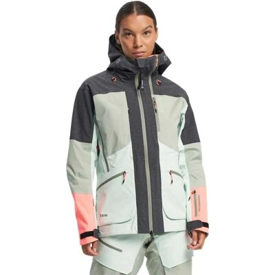 Tenson Modello 46/48 Donna Verde Chiaro Giacca Shell da Sci di Alta Montagna Tenson Modello 46/48 Donna Verde Chiaro Giacca Shell da Sci di Alta Montagna