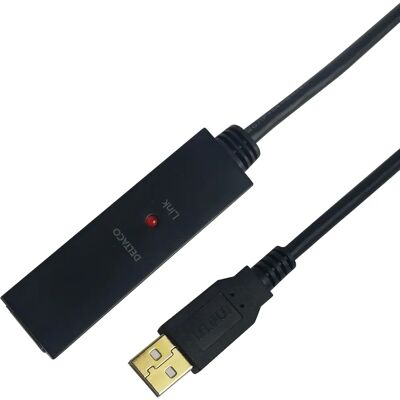 Deltaco USB jatkokaapeli - 7m, aktiivinen, musta - USB 2.0 Deltaco USB jatkokaapeli - 7m, aktiivinen, musta - USB 2.0