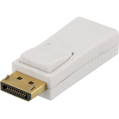 Deltaco Deltaco DP-HDMI31 - Video-adapteri - DisplayPort HDMI Valkoinen Deltaco Deltaco DP-HDMI31 - Video-adapteri - DisplayPort HDMI Valkoinen
