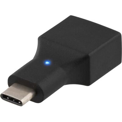 Deltaco USB 2.0 sovitin - Tyyppi C - Tyyppi A - Musta Deltaco USB 2.0 sovitin - Tyyppi C - Tyyppi A - Musta
