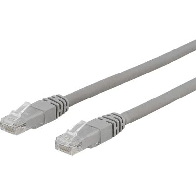 Deltaco TP-611AU - 1,5 m Harmaa Cat6a U/UTP Verkkokaapeli Deltaco TP-611AU - 1,5 m Harmaa Cat6a U/UTP Verkkokaapeli
