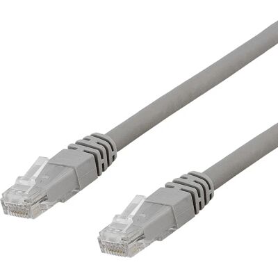 Deltaco Malli TP-625AU Verkkokuitu - U/UTP, 25m, Harmaa, Cat6a Deltaco Malli TP-625AU Verkkokuitu - U/UTP, 25m, Harmaa, Cat6a