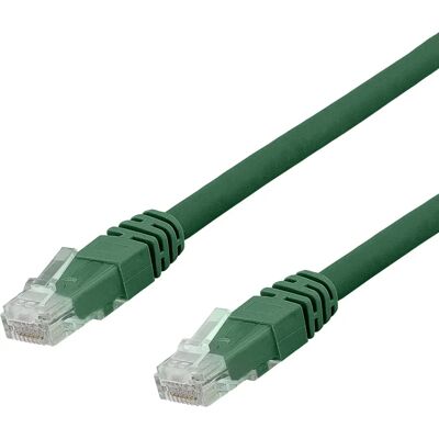 Deltaco TP-60GAU - 0.5m Vihreä Cat6a U/UTP Verkkokaapeli Deltaco TP-60GAU - 0.5m Vihreä Cat6a U/UTP Verkkokaapeli