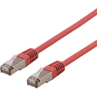 Deltaco SFTP-63RH 3m Cat6 Verkkokaapeli - Punainen Deltaco SFTP-63RH 3m Cat6 Verkkokaapeli - Punainen