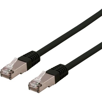 Deltaco SFTP-610SH - 10m Cat6 verkkokaapeli - Musta Deltaco SFTP-610SH - 10m Cat6 verkkokaapeli - Musta