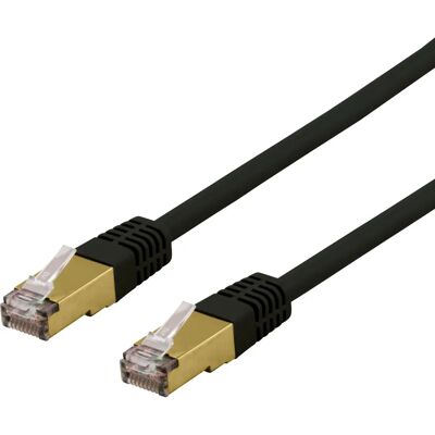 Deltaco SFTP-63SAH Verkkokuitu - 3 m - Musta - Cat6a S/FTP Deltaco SFTP-63SAH Verkkokuitu - 3 m - Musta - Cat6a S/FTP