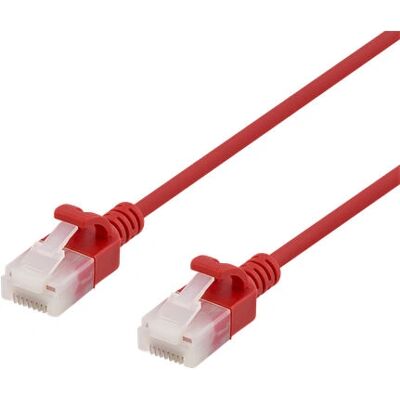 Deltaco UUTP-1006 Verkkokabeli - Punainen - 0,3 m - Cat6a U/UTP Deltaco UUTP-1006 Verkkokabeli - Punainen - 0,3 m - Cat6a U/UTP