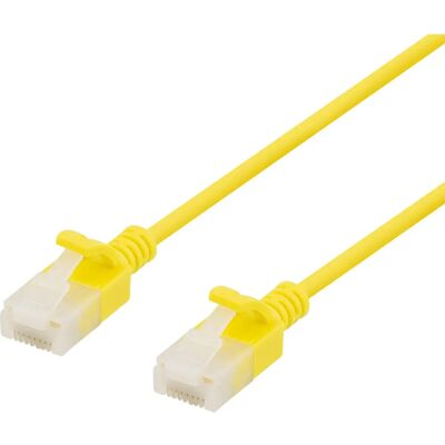 Câble réseau Deltaco U/UTP Cat6a - 0,5 m - Jaune - Publicité Câble réseau Deltaco U/UTP Cat6a - 0,5 m - Jaune - Publicité
