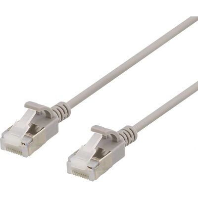 Deltaco UFTP-1050 - 3m Cat6a verkkokaapeli U/FTP Harmaa Deltaco UFTP-1050 - 3m Cat6a verkkokaapeli U/FTP Harmaa