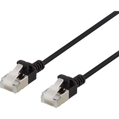 Deltaco UFTP-1037 Musta 1,5m Cat6a Verkkokaapeli Deltaco UFTP-1037 Musta 1,5m Cat6a Verkkokaapeli