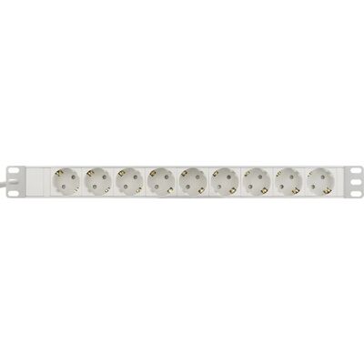 Deltaco GT-8527W Steckdosenleiste - 9 Anschlüsse, 2m, Weiß Deltaco GT-8527W Steckdosenleiste - 9 Anschlüsse, 2m, Weiß