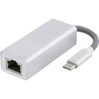 Deltaco USB-C Netzwerkadapter - Gigabit Ethernet - Silber Deltaco USB-C Netzwerkadapter - Gigabit Ethernet - Silber