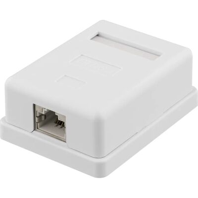Deltaco VR-220 Valkoinen Pinta-asennusmoduuli - Verkko Deltaco VR-220 Valkoinen Pinta-asennusmoduuli - Verkko