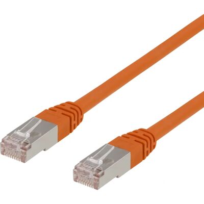 Deltaco Malli STP-611-OR Verkkokaapeli - Oranssi, 1.5m, Cat6, F/UTP Deltaco Malli STP-611-OR Verkkokaapeli - Oranssi, 1.5m, Cat6, F/UTP