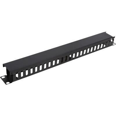 Deltaco 19-23 Organisateur de câbles - Bac à câbles pour rack noir - 1 pce Deltaco 19-23 Organisateur de câbles - Bac à câbles pour rack noir - 1 pce