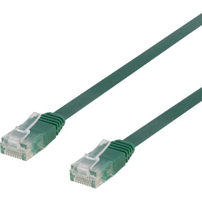 Deltaco Malli TP-63G-FL Vihreä 3m Cat6 U/UTP Verkkokaapeli Deltaco Malli TP-63G-FL Vihreä 3m Cat6 U/UTP Verkkokaapeli