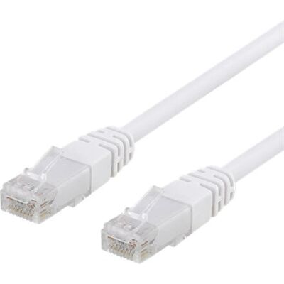 Deltaco Epzi - Kytkentäkaapeli - Rj-45 (Mies) To Rj-45 (Mies) - 3 M - UTP - Cat 6 - Valkoinen Deltaco Epzi - Kytkentäkaapeli - Rj-45 (Mies) To Rj-45 (Mies) - 3 M - UTP - Cat 6 - Valkoinen