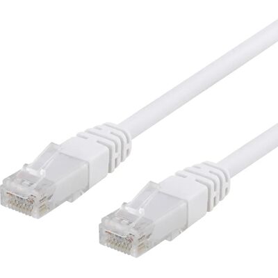 Deltaco TP-610V-CCA Verkkokaapeli 10m Cat6 U/UTP Valkoinen Deltaco TP-610V-CCA Verkkokaapeli 10m Cat6 U/UTP Valkoinen