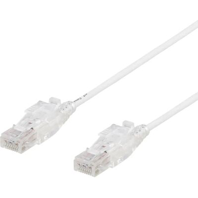 Deltaco UUTP-1102 1m Cat6a Verkkokaapeli - Valkoinen Deltaco UUTP-1102 1m Cat6a Verkkokaapeli - Valkoinen