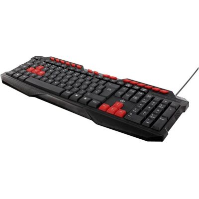 Deltaco UK Gaming Toetsenbord - Membranen, Zwart, Oranje - 120 Toetsen Deltaco UK Gaming Toetsenbord - Membranen, Zwart, Oranje - 120 Toetsen