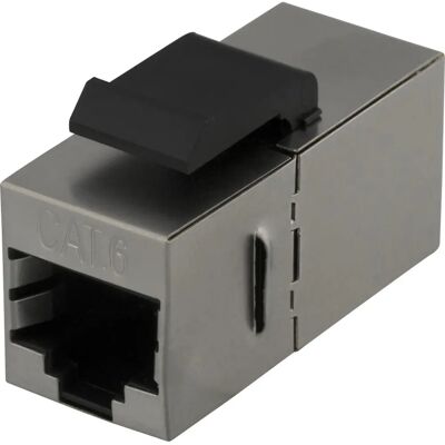 Deltaco Deltaco MD-126 Keystone Modul - Abgeschirmt, 2xRJ45, Kunststoff, Metall Deltaco Deltaco MD-126 Keystone Modul - Abgeschirmt, 2xRJ45, Kunststoff, Metall