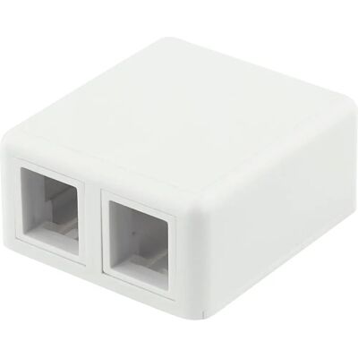 Deltaco VR-223 Keystone Moduuli - 2 Porttia - Valkoinen Deltaco VR-223 Keystone Moduuli - 2 Porttia - Valkoinen