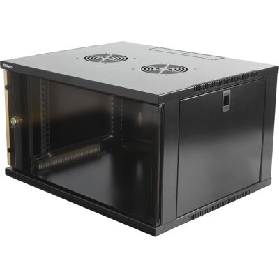 Deltaco 19-5406B Rack-Gehäuse - 6U, Schwarz Deltaco 19-5406B Rack-Gehäuse - 6U, Schwarz