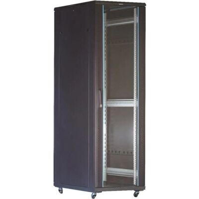 Toten System G 19-Zoll-Schrank 32U - Glasfront - Ral 9004 Toten System G 19-Zoll-Schrank 32U - Glasfront - Ral 9004