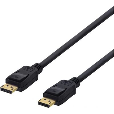 Deltaco DisplayPort-kaapeli - 3m, 4K UHD, Musta - DisplayPort 1.2 Deltaco DisplayPort-kaapeli - 3m, 4K UHD, Musta - DisplayPort 1.2