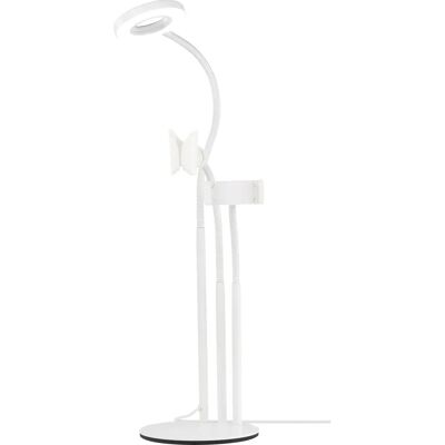Deltaco Weiß ARM-280 Handyhalterung - 180° verstellbares Ringlicht Deltaco Weiß ARM-280 Handyhalterung - 180° verstellbares Ringlicht