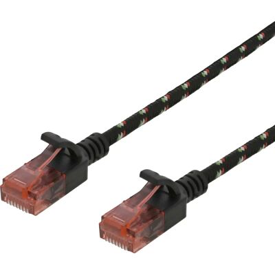 Deltaco UUTP-1313 Verkkokaapeli - 2m, Cat6a U/UTP - Musta Deltaco UUTP-1313 Verkkokaapeli - 2m, Cat6a U/UTP - Musta