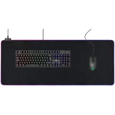 Deltaco Gaming RGB Musematte - 90x36cm - Svart Deltaco Gaming RGB Musematte - 90x36cm - Svart