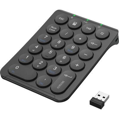 Deltaco TB-125 Drahtlose Nummertastatur - Kompakt, Wiederaufladbar, 22 Tasten Deltaco TB-125 Drahtlose Nummertastatur - Kompakt, Wiederaufladbar, 22 Tasten