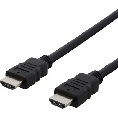Deltaco HDMI-910 Korkeanopeus HDMI-kaapeli - 1m - Musta Deltaco HDMI-910 Korkeanopeus HDMI-kaapeli - 1m - Musta