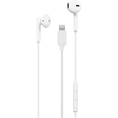 Casque intra-auriculaire filaire Streetz HL-390 - Blanc - Publicité Casque intra-auriculaire filaire Streetz HL-390 - Blanc - Publicité