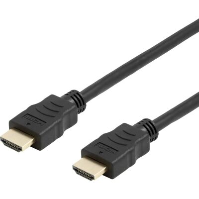 Deltaco HDMI-1030D-FLEX HDMI-kaapeli - 3m - Musta Deltaco HDMI-1030D-FLEX HDMI-kaapeli - 3m - Musta