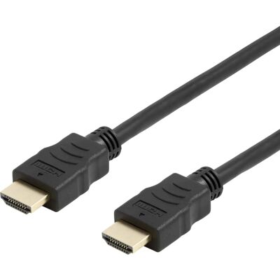 Deltaco HDMI-1050D-FLEX - 5m Höghastighets HDMI med Ethernet - Svart Deltaco HDMI-1050D-FLEX - 5m Höghastighets HDMI med Ethernet - Svart