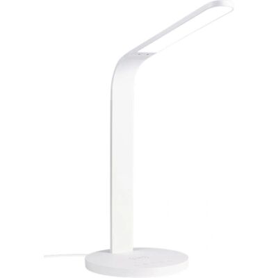 Lampe de Bureau LED Blanche avec Charge Sans Fil Deltaco Lampe de Bureau LED Blanche avec Charge Sans Fil Deltaco