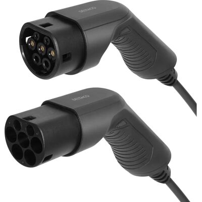 Deltaco Stromkabel - EV-1205 - 3m, Schwarz, Typ 2 Ladekabel Deltaco Stromkabel - EV-1205 - 3m, Schwarz, Typ 2 Ladekabel