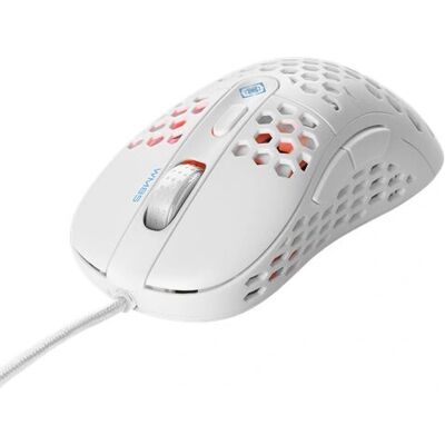 Deltaco White Line GAM-106-W Gaming-Maus - Leicht, 6400 DPI, USB Deltaco White Line GAM-106-W Gaming-Maus - Leicht, 6400 DPI, USB