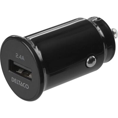 Deltaco Auto-Ladegerät USB-A 12W - Schwarz - Fahrzeugtyp Deltaco Auto-Ladegerät USB-A 12W - Schwarz - Fahrzeugtyp