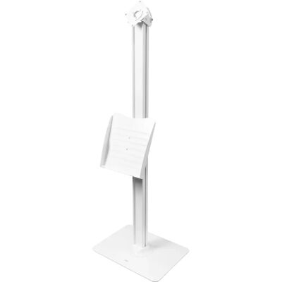 Deltaco Hvid Justerbar Tabletstativ med Brochureholder Deltaco Hvid Justerbar Tabletstativ med Brochureholder